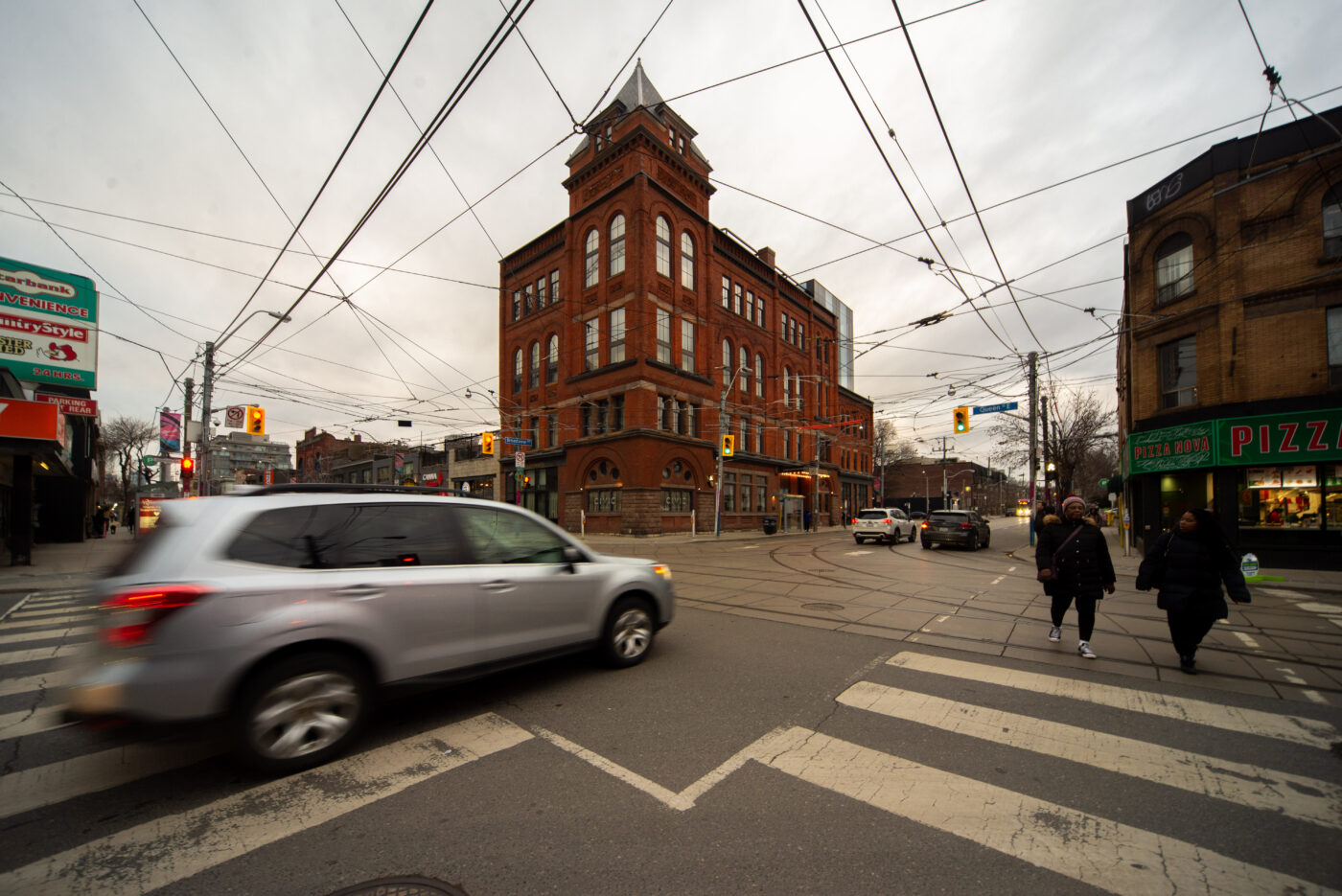 Broadview Ave. and Queen St. E. is one of the busier intersections in Riverisde.