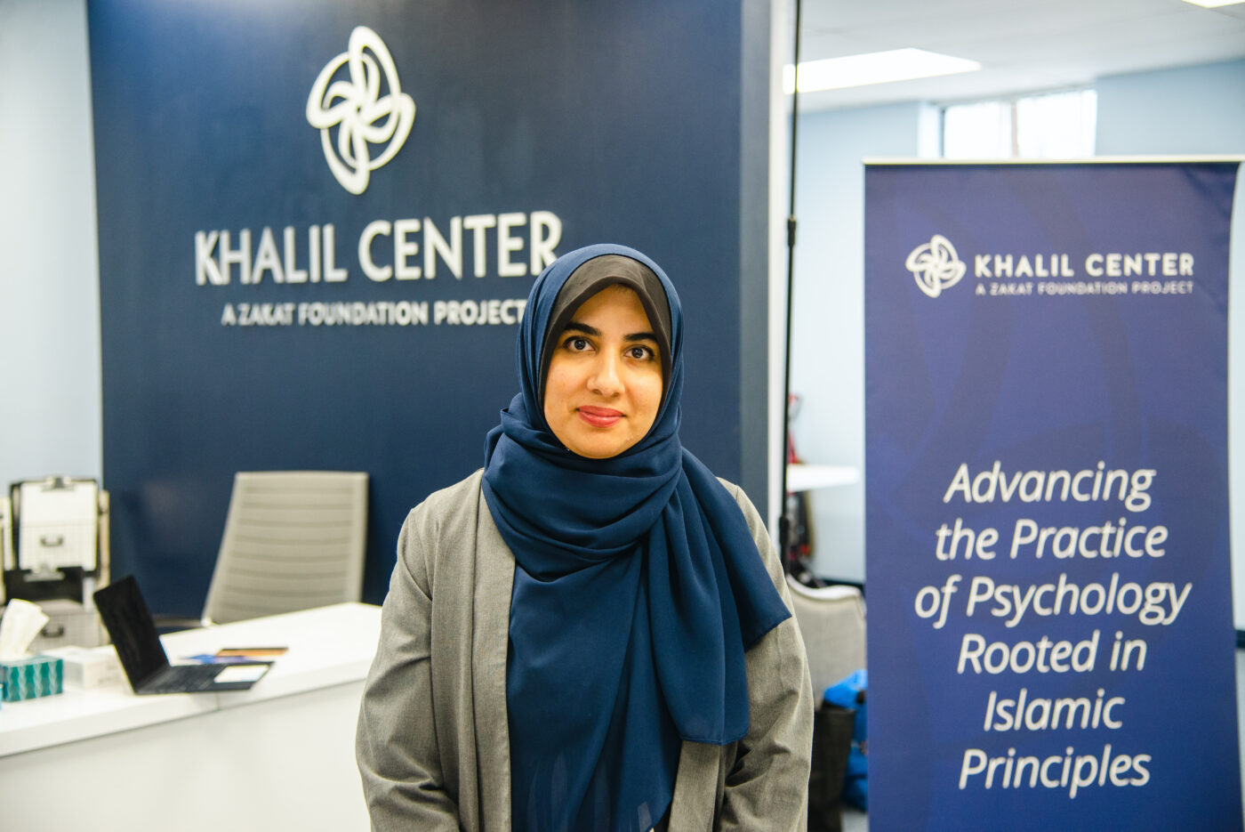 Kashmala Qasim, researcher and workshop coordinator at the Khalil Center, works with her team to address mental health stigma in the Muslim community.