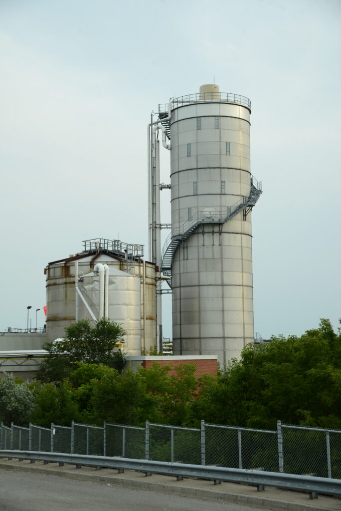A paper mill from the outside.