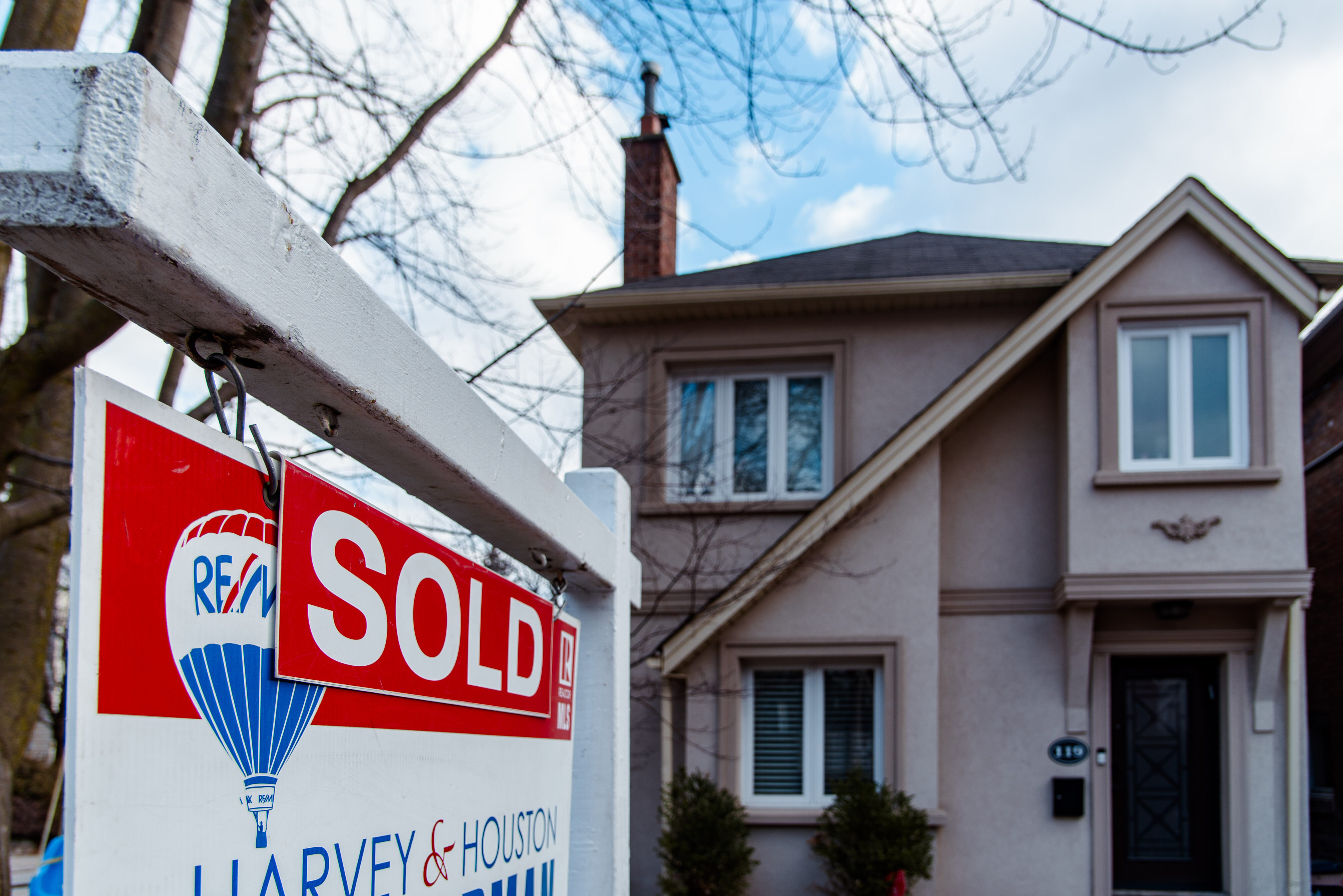 A house is sold near Yonge and Eglinton in February 2024. Adjusting for inflation, the average home now costs four times more today than it did 50 years ago. Aloysius wong/The Green Line.