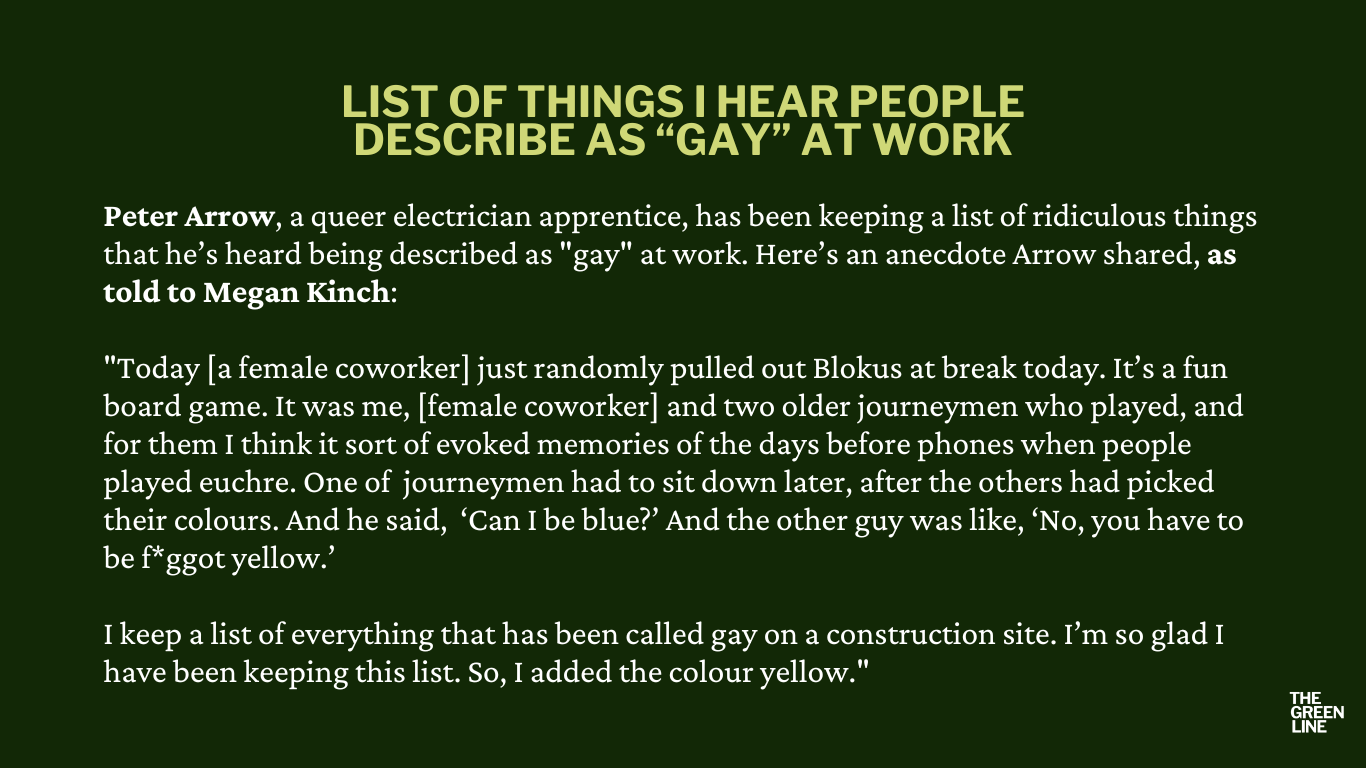 READY TO PUB - WEBSITE GRAPHIC List of things that people called gay at work (Website)