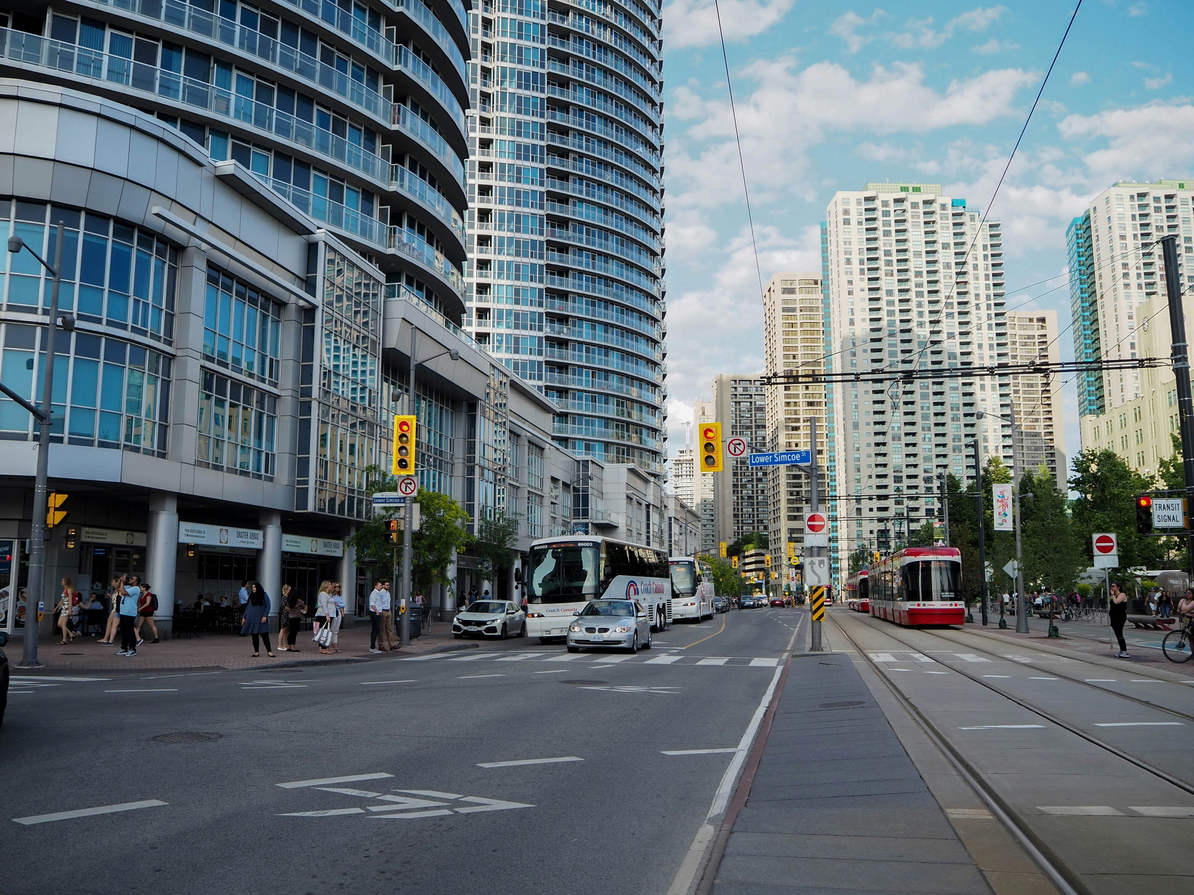 Lower Simcoe Street.