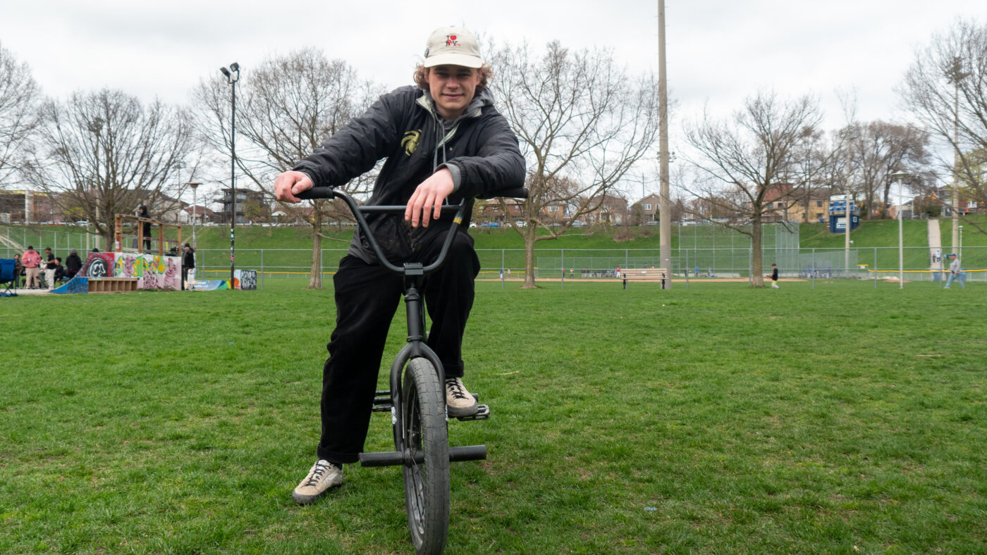 DIMA Dima Chabanov at DIY skatepark at Christie Pits Park.