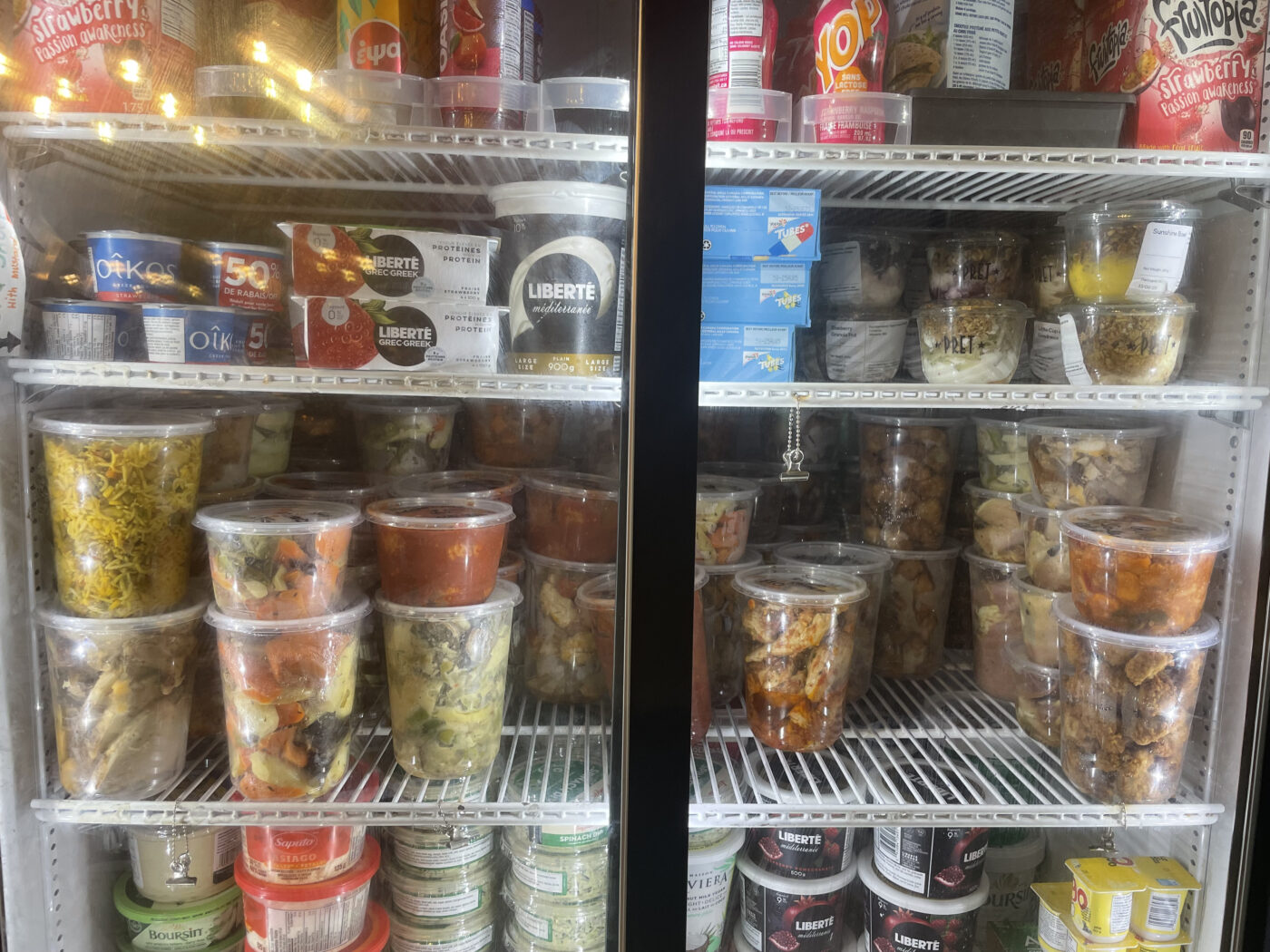Feed It Forward store Prepped meals inside Feed It Forward's grocery store to reduce food waste.