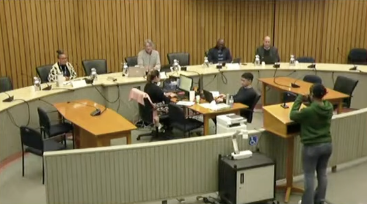 Ruth Alemayehu delivering a deputation