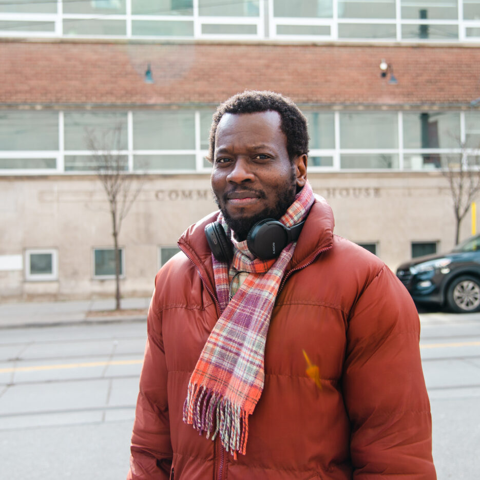 Olivier M. stands across from 167 College St., the former location of the Salvation Army Hope Shelter until 2015.