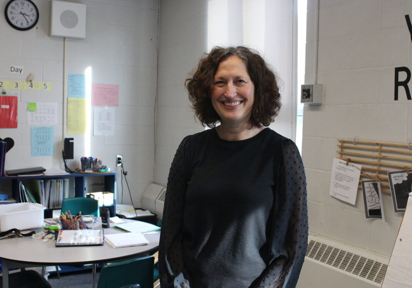 Diana Keep, a special education teacher at Willow Park Jr. Public School stands in her office.