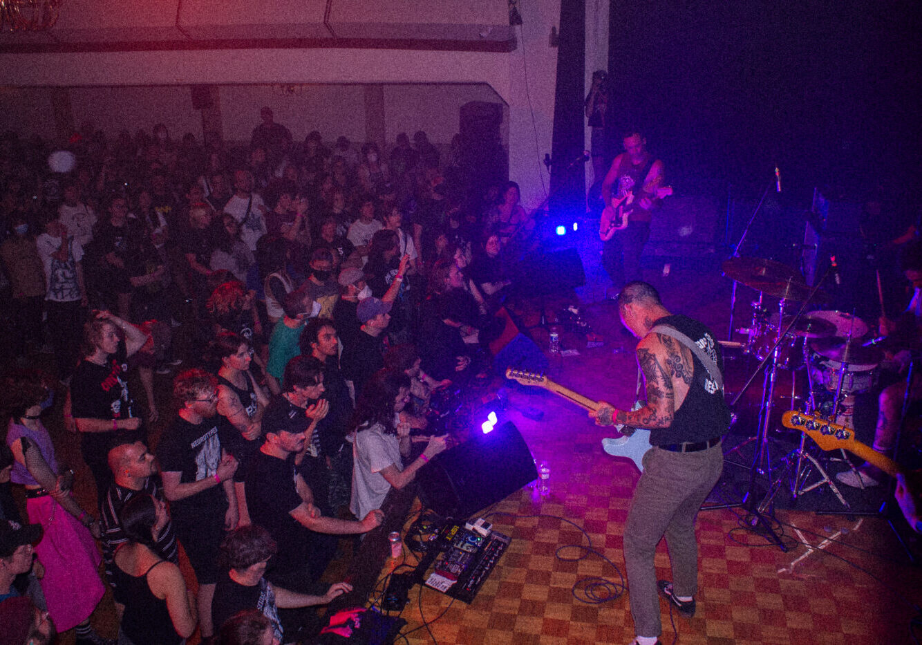 Lucas Bustinski Oregon hardcore band Carrion Spring playing Lithuanian House's Main Hall at New Friends Fest - August 4, 2024
Credit: Lucas Bustinski