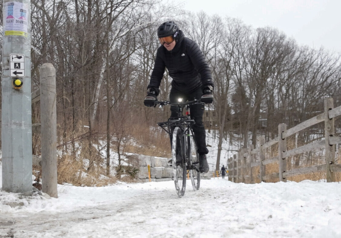 David Shellnut biking. Amartya Smaran/The Green Line.